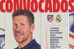 对阵皇马！马竞德比大名单：阿尔瓦雷斯、格列兹曼、科克在列